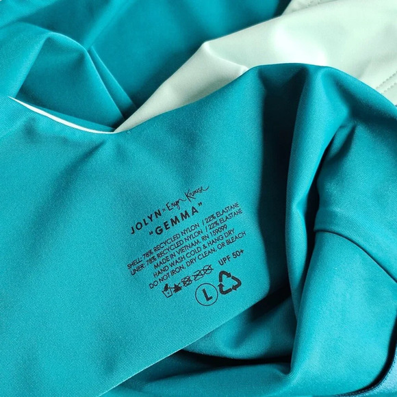 Jolyn Gemma Surf One-Piece Swimsuit Size Large Button Up - Picture 3 of 7